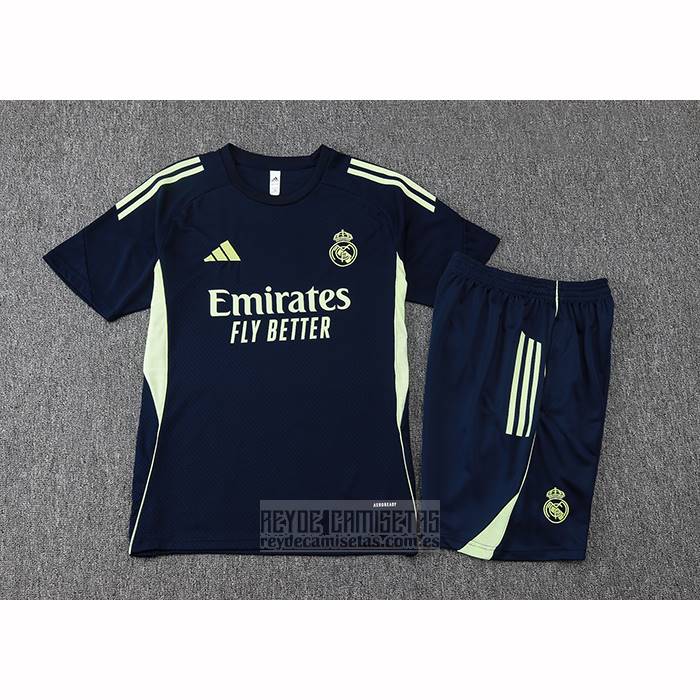 Chandal del Real Madrid Manga Corta 2025-2026 Azul - Pantalon Corto